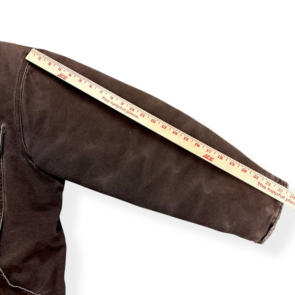 Carhartt C26 DKB Jacket Mens Large Brown Duck Canvas Arctic Quilt Lined Workwear - Picture 16 of 16